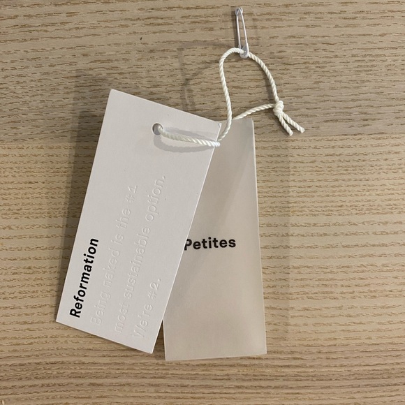 Reformation Silk Frankie Dress Navy - Picture 6 of 6